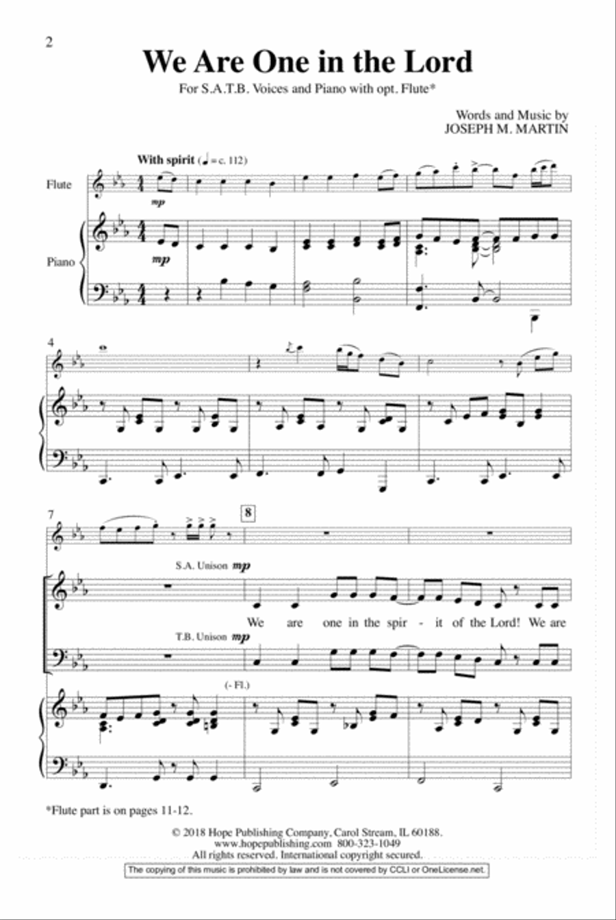 We Are One in the Lord We Are One in the Lord Choir scores gallery preview page 13