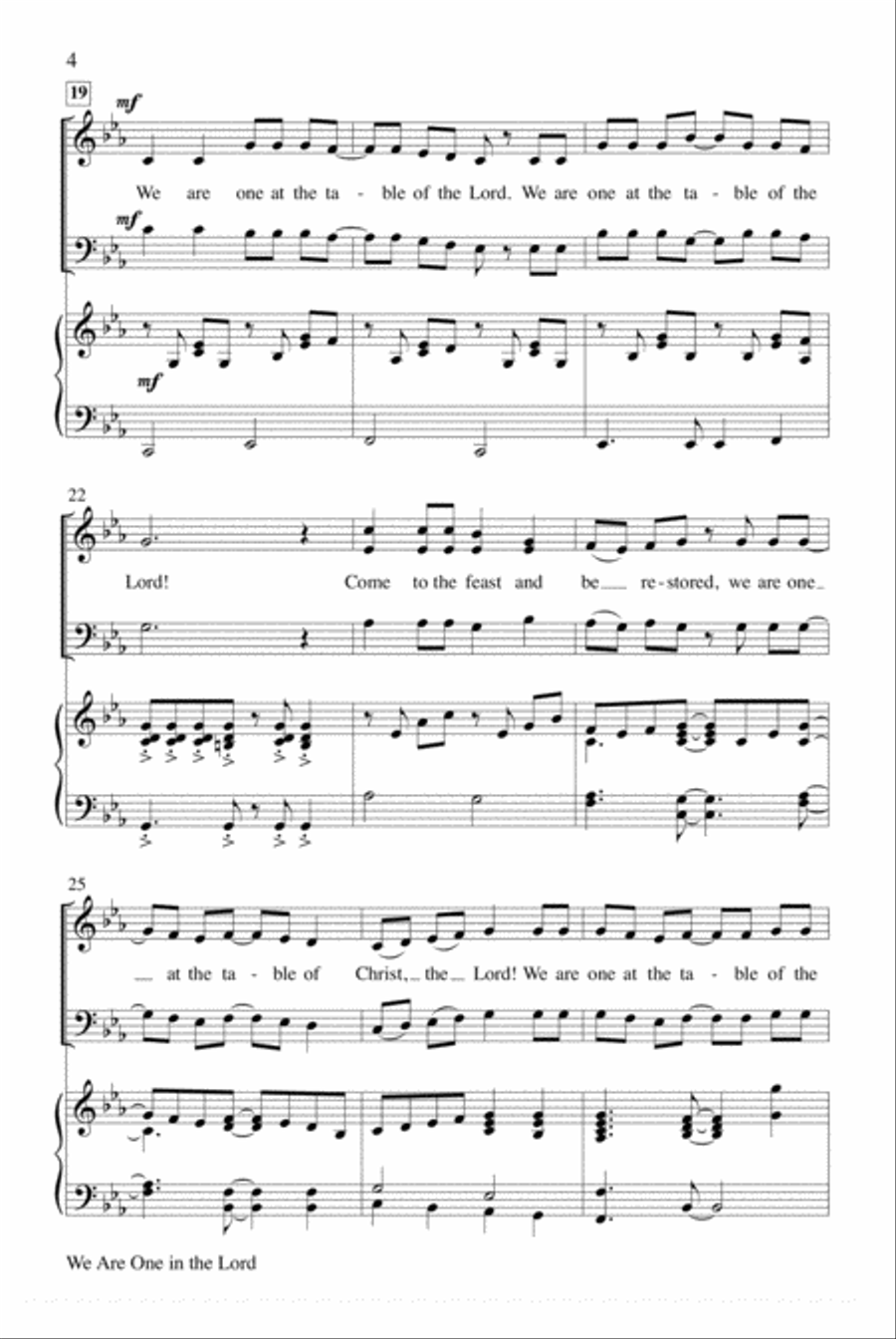 We Are One in the Lord We Are One in the Lord Choir scores gallery preview page 15