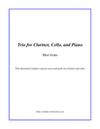 Trio for Clarinet, Cello, and Piano