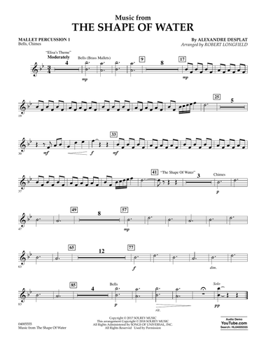 Music from The Shape of Water - Mallet Percussion 1