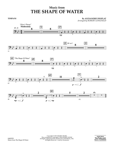 Music from The Shape of Water - Timpani