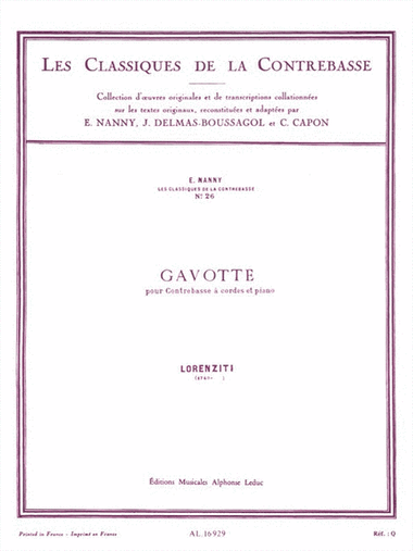 Gavotte – Les Classiques de la Contrebasse