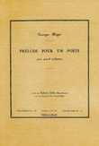 Prelude pour un Poete pour Grand Orchestre