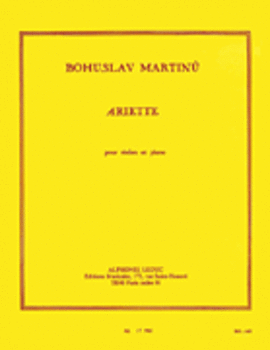 Ariette pour Violon et Piano