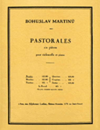 6 Pastorales - H190, No. 1