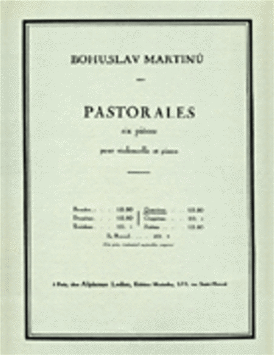 6 Pastorales - H190, No. 4 Piano Accompaniment scores gallery preview page 1