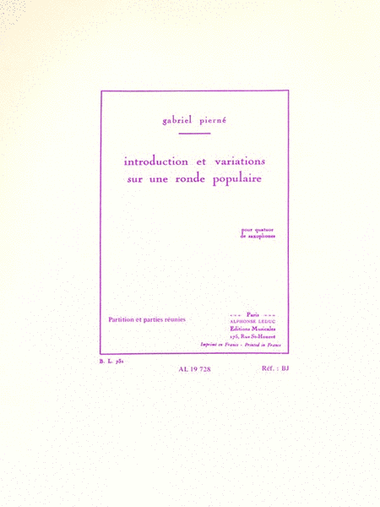 Introduction et Variations sur une Ronde Populaire