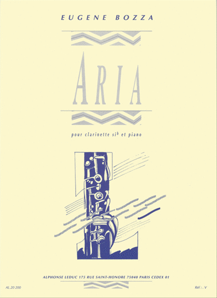 Aria Clarinet Solo scores gallery preview page 1