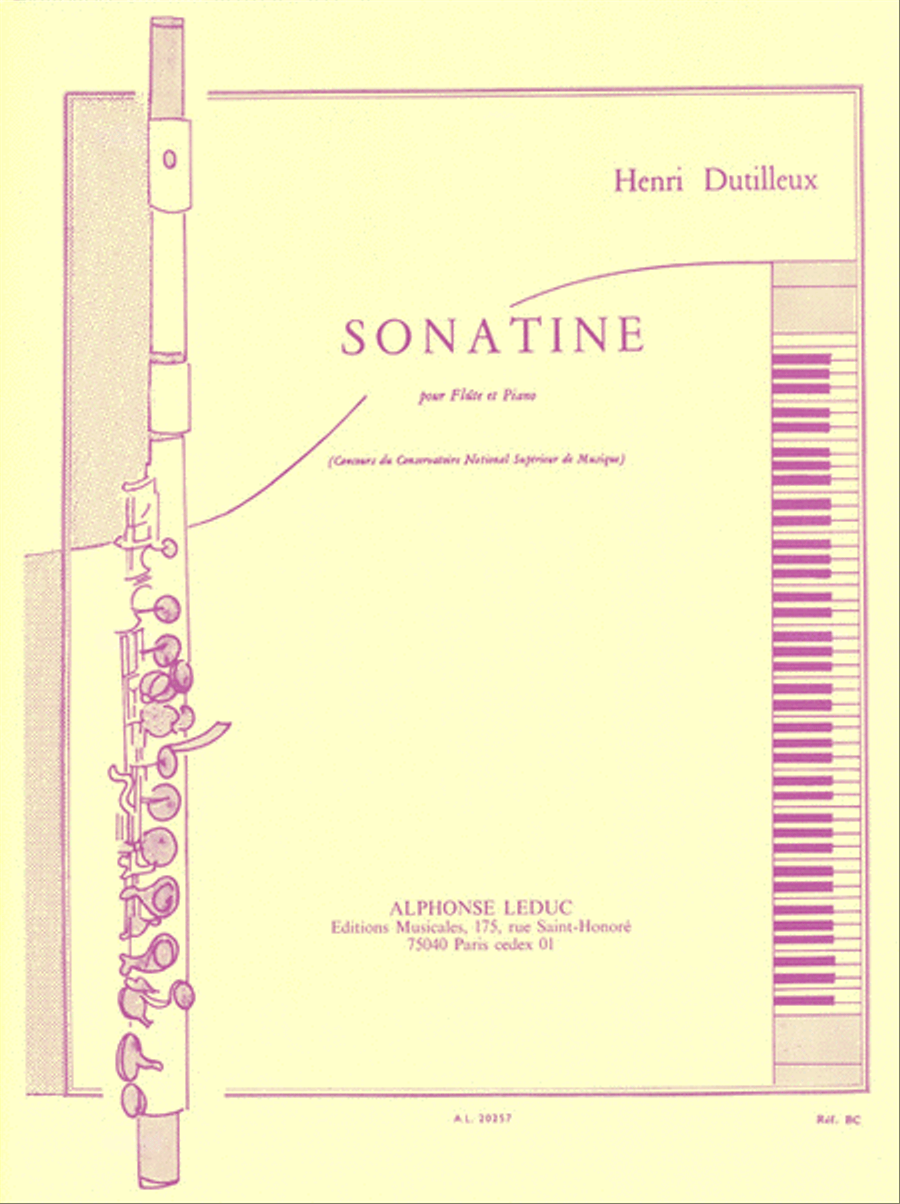 Sonatine Flute Solo scores gallery preview page 1