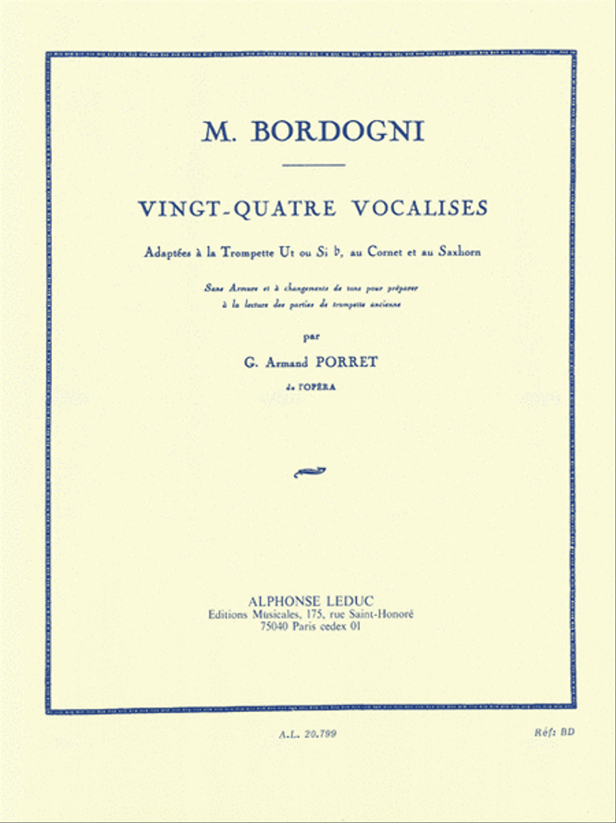 24 Vocalises 24 Vocalises Trumpet Solo scores gallery preview page 1