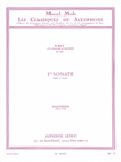 Sonata No.1, Op.1 No.1a (classiques No.87) (saxophone-alto & P