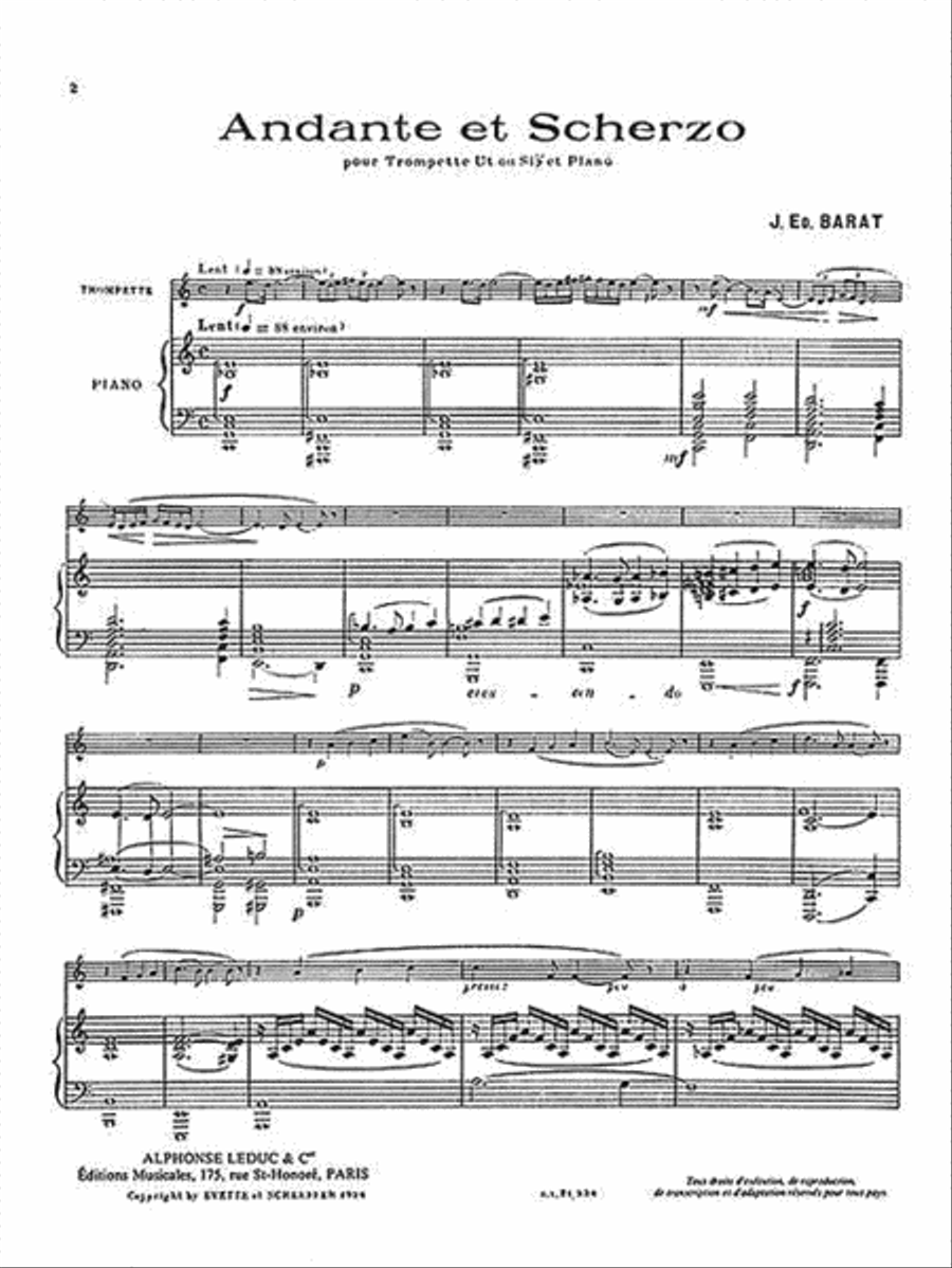 Andante and Scherzo Andante and Scherzo Trumpet Solo scores gallery preview page 2