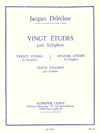 Twenty Studies For Xylophone