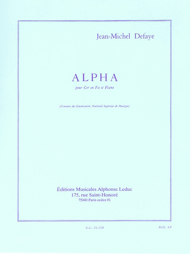Alpha (horn And Piano)