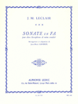 Sonata In F (two Saxophones)