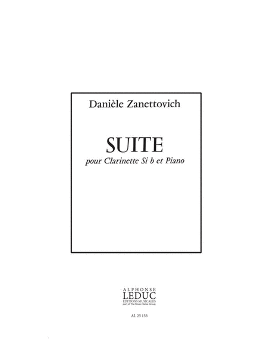 Suite (clarinet & Piano) Suite (clarinet & Piano) Clarinet Solo scores gallery preview page 1