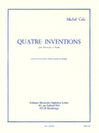 Quatre Inventions Pour Percussion Et Piano