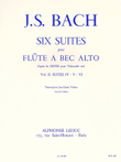 Six Suites For Recorder (volume 2), Transcribed By Jean-claude Veilhan