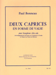 Two Caprices In The Style Of A Waltz, For Alto Saxophone And Piano