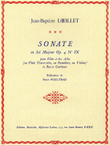 Sonate Op.4, No.9 In G Major (flute & Continuo)