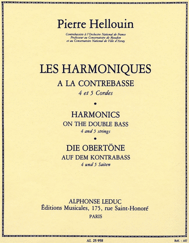 Les Harmoniques A La Contrebasse (double Bass Solo)