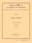 3 Pieces: Chant D'Amour, Berceuse, L'Ete