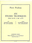 6 Etudes Techniques (alto) (recorder Solo)