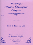 Recit De Tierce En Taille (maitres Classiques No.19) (organ)