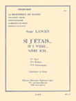 Lancen Si J'etais 7 Bach 8 Brahms 5 Moussorsky Double Bass & Piano Bk