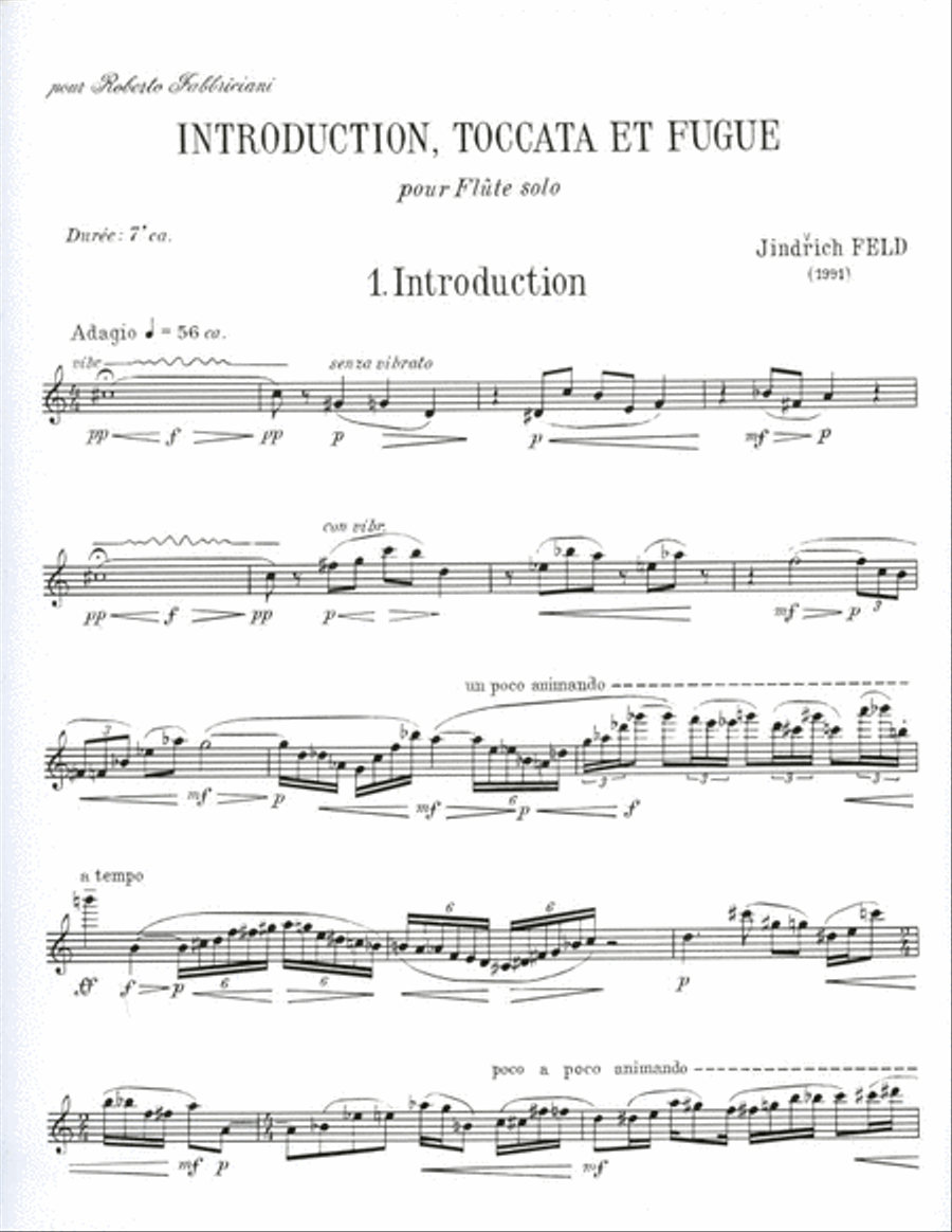 Introduction, Toccata Et Fugue (flute Solo) Flute Solo scores gallery preview page 2