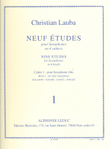 Christian Lauba - Neuf Etudes Pour Saxophone Alto, Cahier 1