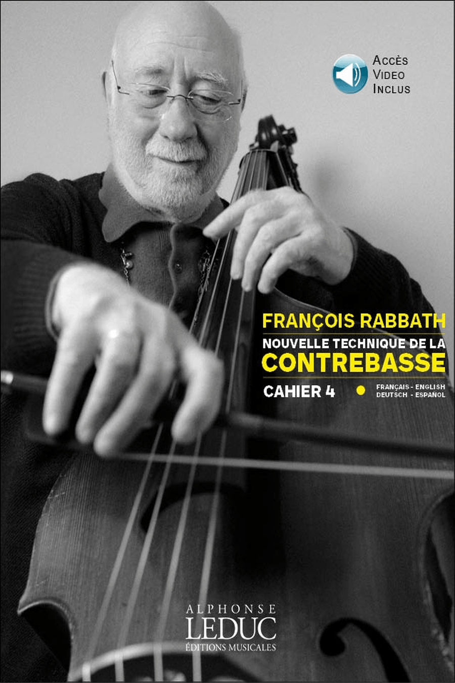 Nouvelle Technique De La Contrebasse (livre Avec Dvd Al30608) Volume 4 (texte Double Bass scores gallery preview page 1