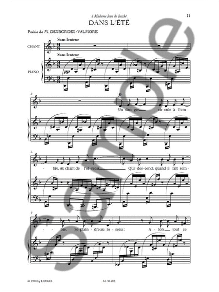 Reynaldo Hahn-melodies V.3 Voice Solo scores gallery preview page 2