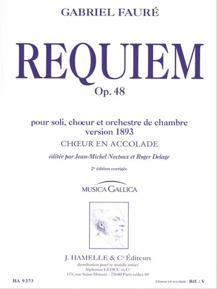 Requiem Op48 Version 1893 Choeur En Accolade 4-Part scores gallery preview page 1