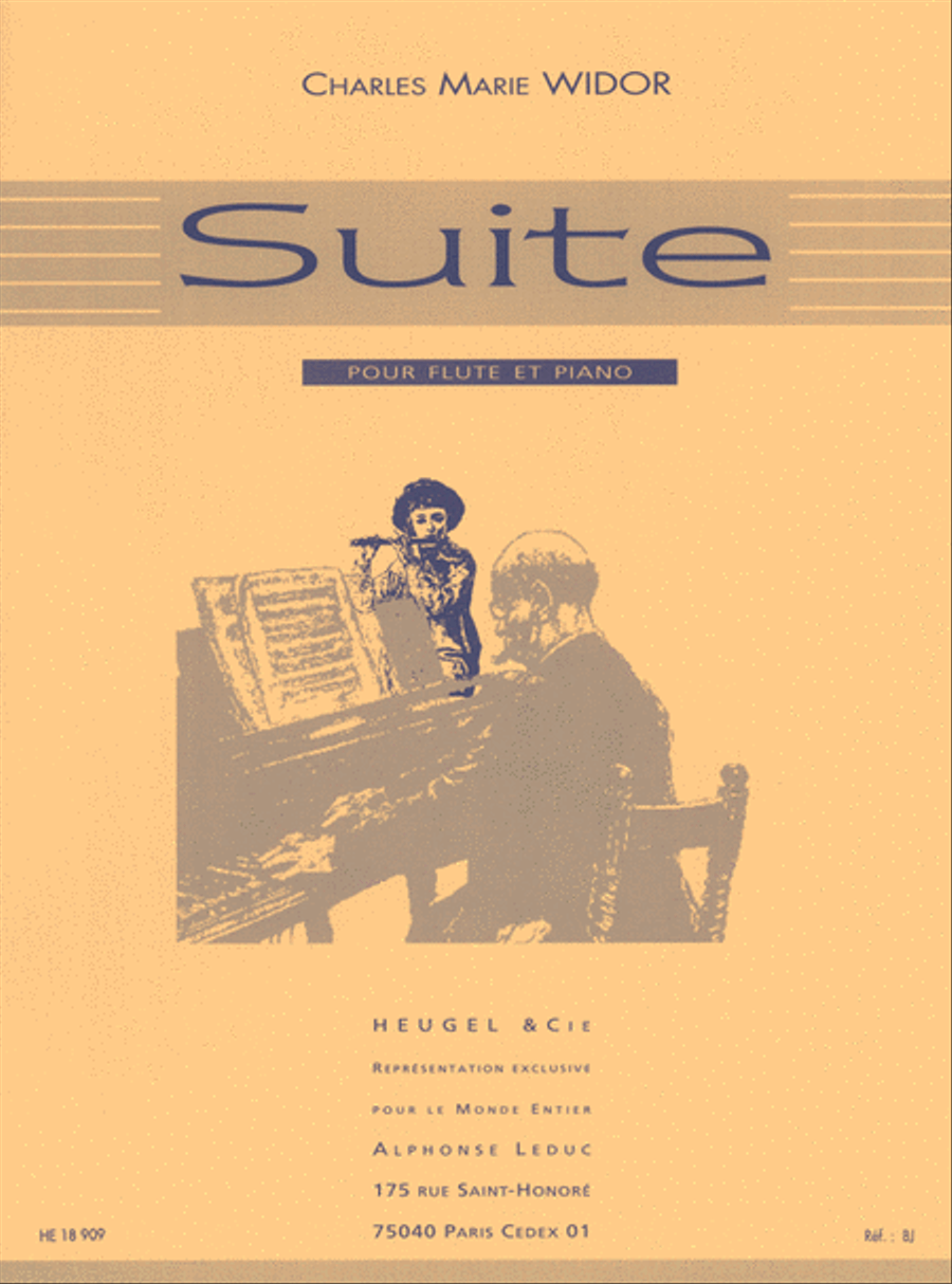 Charles-marie Widor - Suite Pour Flute Et Piano, Op. 34 Flute Solo scores gallery preview page 1