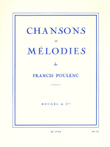 Poulenc Francis Chansons Et Melodies Medium Voice & Piano Book