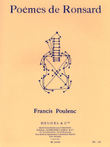 Poemes De Ronsard (med) (voice & Piano)