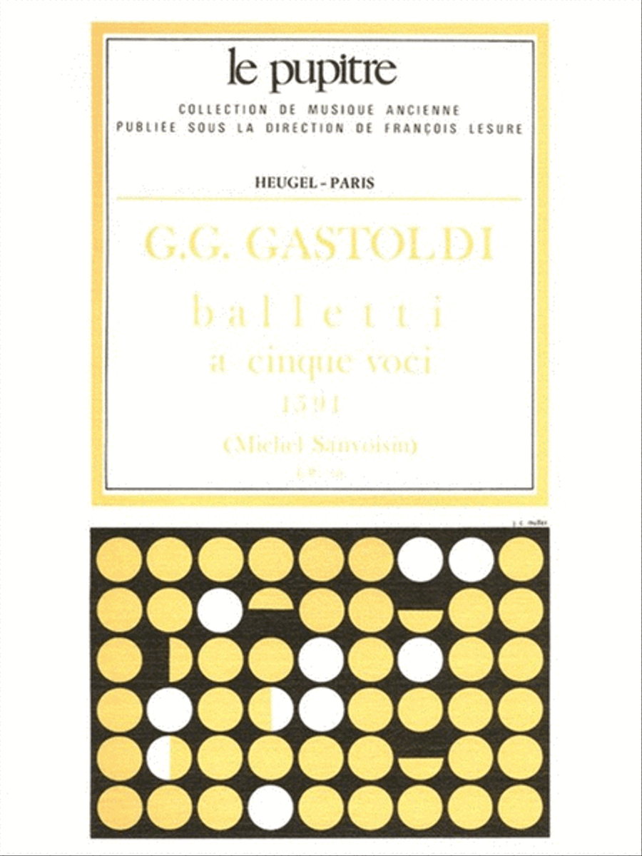 Balletti A Cinque Voci 2 Sopr/haute-contre/tenor/basse/partition (lp10) Flute Solo scores gallery preview page 1