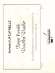 Dufeutrelle Temps Variable Flute Ensemble Score