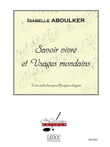 Aboulker Savoir Vivre Et Usages Mondains Baritone Solo & Piano Book