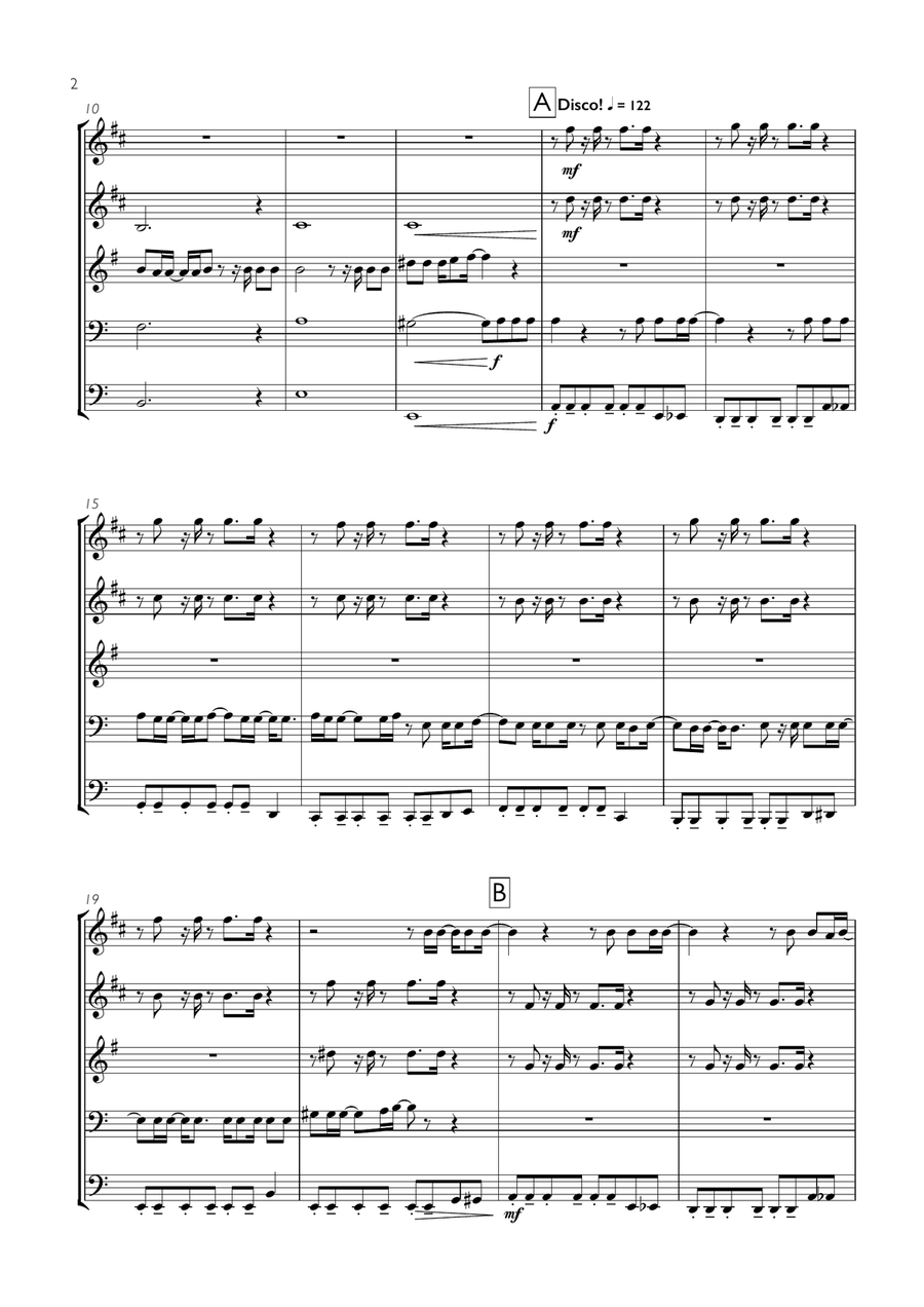 I Will Survive I Will Survive Brass Ensemble scores gallery preview page 2