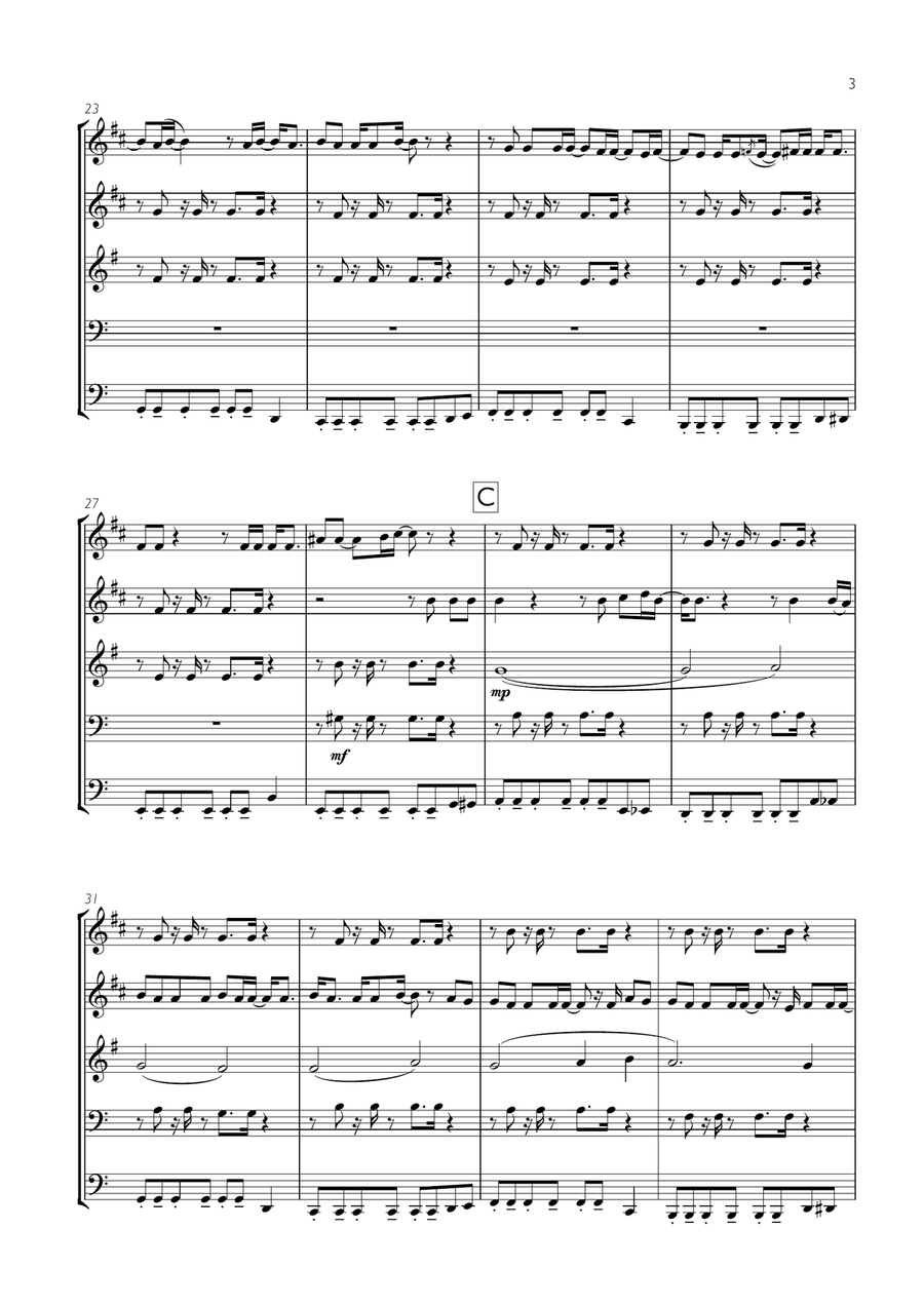 I Will Survive I Will Survive Brass Ensemble scores gallery preview page 3