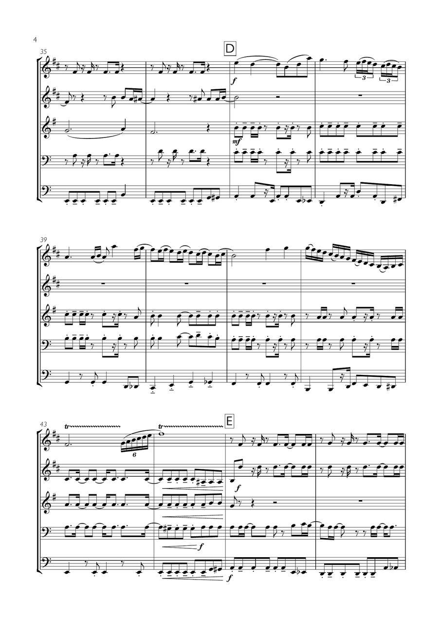I Will Survive I Will Survive Brass Ensemble scores gallery preview page 4