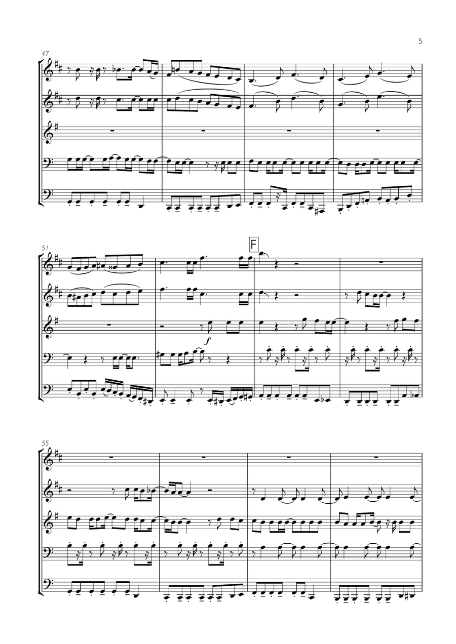 I Will Survive I Will Survive Brass Ensemble scores gallery preview page 5
