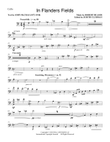In Flanders Fields - Cello