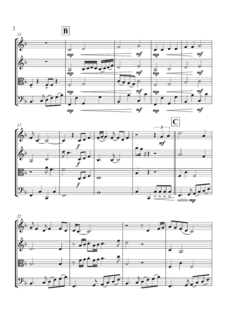 My Girl String Quartet scores gallery preview page 3