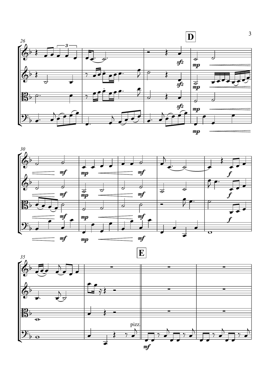My Girl String Quartet scores gallery preview page 4