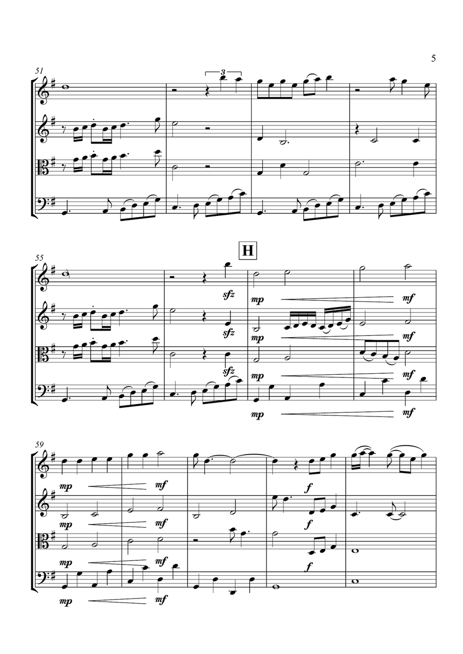 My Girl String Quartet scores gallery preview page 6