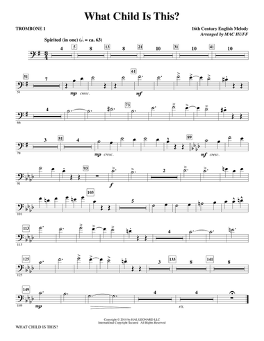 What Child Is This? - Trombone 1