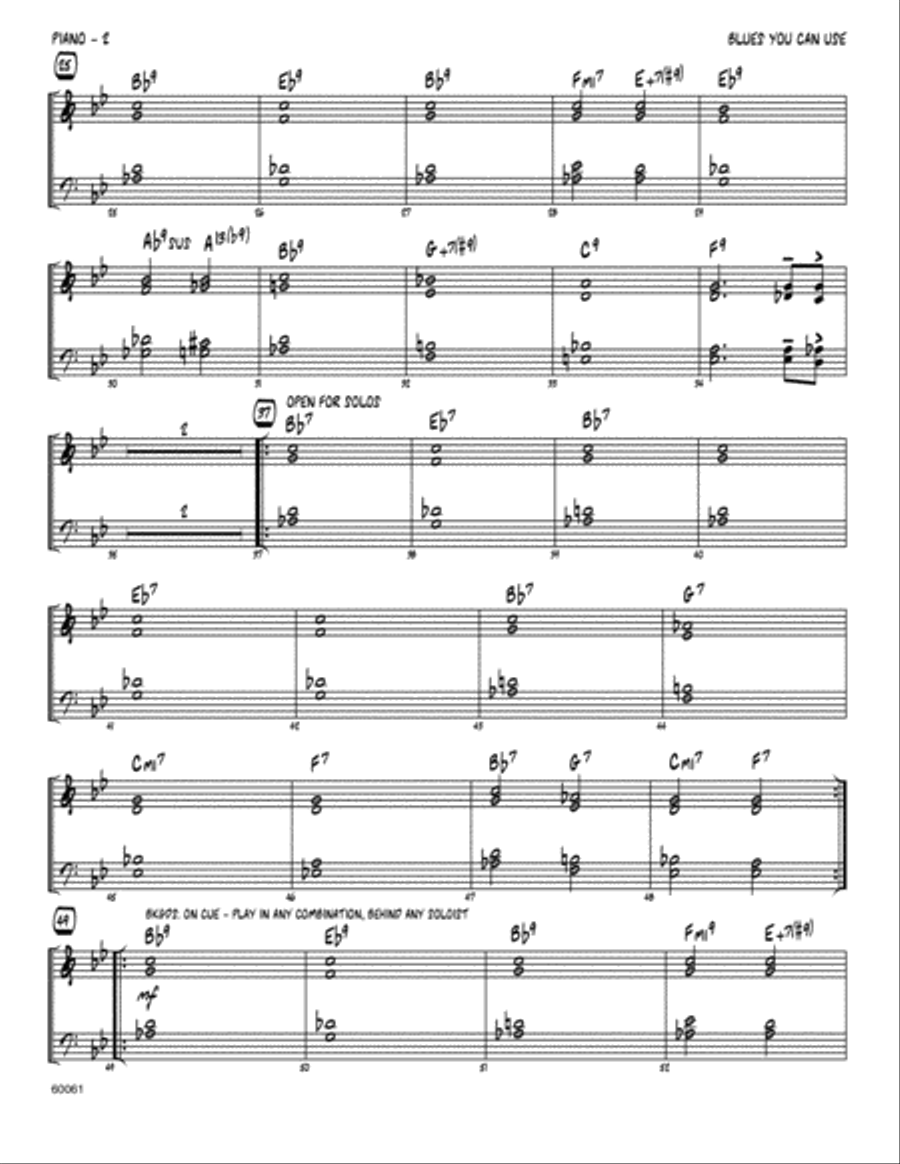 Blues You Can Use - Piano Easy Piano scores gallery preview page 2